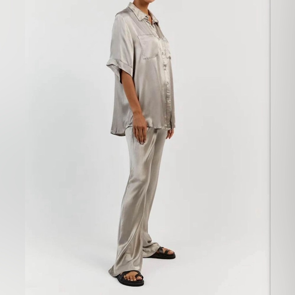 Pewter Satin pants